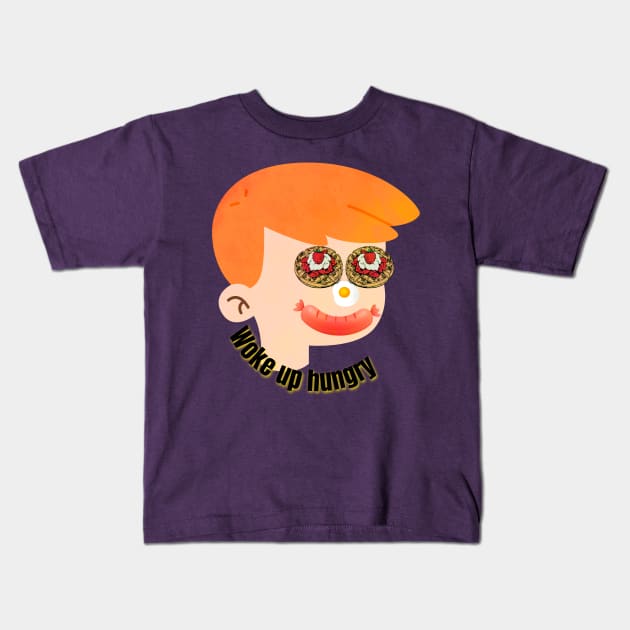 Hungry Eyes Kids T-Shirt by VultureVomitInc